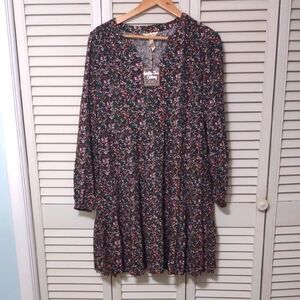NWT Matilda Jane Fabulously Floral Dress Size M Fall Long Sleeve